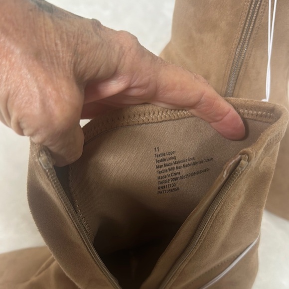 A New Day Brown Heeled Boots with Chunky Block Heel - Picture 8 of 10